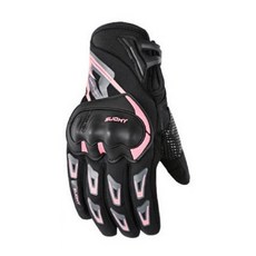 SUOMY冬季摩托車手套 防水加厚絨保暖機車重車防護手套, 粉色