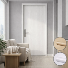 프루드 초간편설치 인테리어 필름 현관문 시트지, 화이트