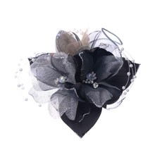 일본제 코사지 새틴 진주 芙蓉291 입학식 입원식 졸업식 졸원식 (블랙)