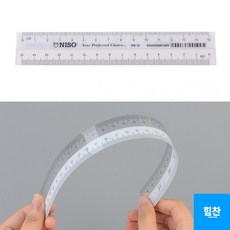 휘어지는 플라스틱자, 사이즈, 15cm