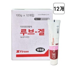 퍼슨 농글리세린 의료용 윤활제 루브겔 100g 1박스 (12개입), 12개