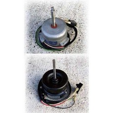 分離式冷氣室外機散熱馬達 220V 60Hz 30W 40W 全新 多種軸心尺寸選擇 不含啟動電容, 1個, 白色 (不含啟動電容）