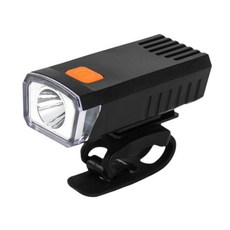 자전거 헤드라이트 USB 충전식 사이클링 손전등 방수 행잉 라이트 산악 고휘도 3 단 기어, 1개