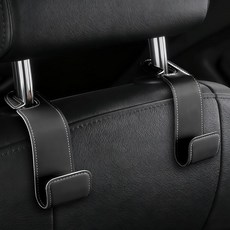 2PCS 카시트 레스트 자동차용 극세사 가죽 지갑 홀더 행거 자동차 시트 등받이 정리용 가방 코트용 범용 보관 액세서리