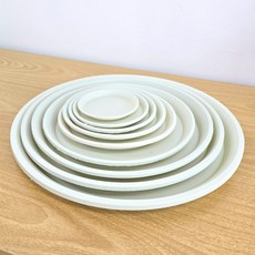 35.8cm 플라스틱 정원용 원형 10호 화분받침, 10호 검정색