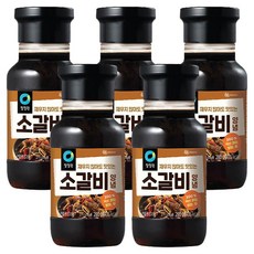 청정원 재우지 않아도 맛있는 소갈비양념 280g x 5개 갈비 소불고기 고기양념장 소스