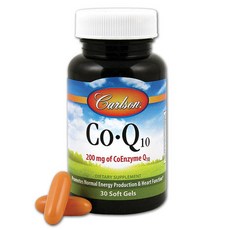 Carlson 輔酶 Q10 200 毫克軟膠囊, 30顆, 1罐