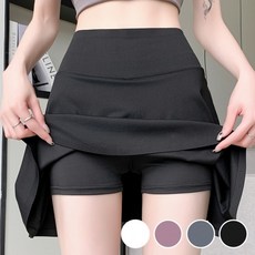 하이웨이스트 A라인 페이크 치마 바지 레깅스 URD-547