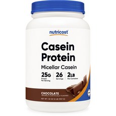 nutricost 酪蛋白粉 巧克力風味, 907g, 1罐