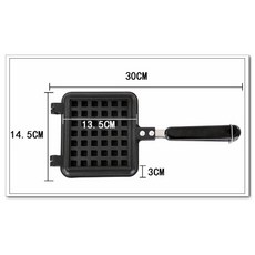 不沾 格子鬆餅模 華夫餅模 30CM, 詳見包裝