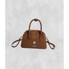 후아유 Suede Boston Bag WHBGF4T32A 377144, (85)BROWN, FREE_999