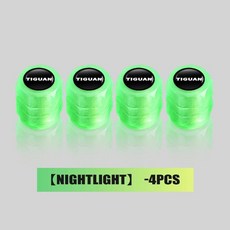 자동차 발광 타이어 밸브 캡 휠 노즐 야간, 6. 4PCS, 1개