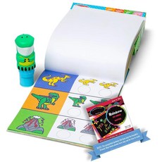 정품++ 멜리사앤더그 와우 스티커 공룡 & 스크린래치 펀 미니패드 세트