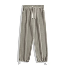 直筒男款休閒長褲 2026新款衛褲運動闊腿褲, S码 建议体重（40-50公斤）, 深灰色