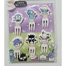 산리오 포크픽 도시락픽 세트 6개입, 1개