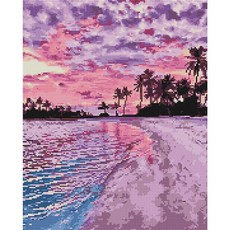 40x50 해변 아름다운 보석십자수 캔버스 35063ea 1(ea), 색상