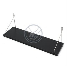 더가 무타공 벽선반 50x15cm 블랙