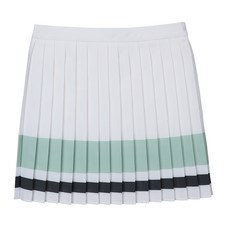 힐크릭 H212 컬러블럭 풀플리츠 큐롯_WH