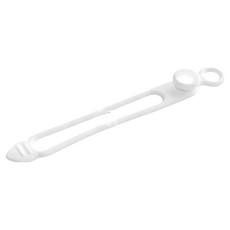 矽膠束線帶 整線器 繞線器 耳機線收納固定繩 彈性集線器 捲線器 綁帶, 白色+粉色+灰色+黑色, SN032003, 1個