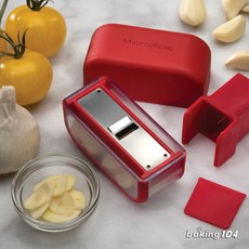 美國 Microplane 專業刨片器 刨蒜頭片, 紅色, 1個