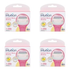 인튜이션 레몬 베리 브리즈 면도날, 3개입, 4개