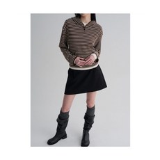 브랜드정품 에잇세컨즈 8SECONDS 헨리넥 후드 크랍 저지탑 브라운 323580