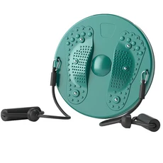 헬스 트레이너 체중 감량 슬리밍 짐 장비 바디 빌딩 트위스트 허리 디스크 및 근력 강화용), 01 Green with Rope, 1개