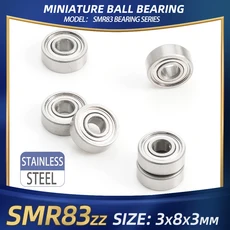 FHI MR83 ZZ 베어링 3x8x3mm 10Pcs 핸드 피스 비디오 모터 고속, 01 10개, 03 SMR83zz Stainless