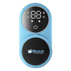 智能感應牙刷消毒架 UVC紫外線 風乾感應牙刷盒 壁掛式牙刷架 牙刷消毒 電動牙刷架 殺菌消毒雙人牙刷盒, 藍色