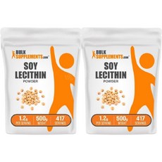 벌크서플리먼트 대두 레시틴 분말 파우더 500g 2개 Lecithin