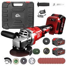 YUON 100mm 앵글 그라인더 무선 그라인더 충전그라인더 연마기 무선 글라인더 전동 글라인더