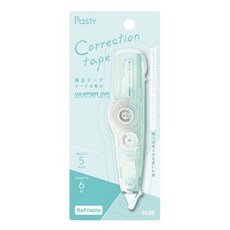星星文具 PLUS 普樂士 限量款 Pasty MR 智慧型滾輪 修正帶 5mm WH-625-P, 綠, 1個
