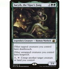 Saryth the Viper's Fang 傳奇生物－人類巫師, 詳見包裝, 英文