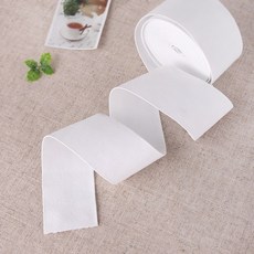 짱패브릭 (450cm)고탄력-이중직고무밴드-화이트, 50mm, 1개