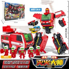 咖寶車神 拯救聯盟系列混凝土大師變形汽車飛機玩具金剛禮物, HC8002咖寶車神-經典-滅火大師, 1個