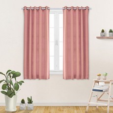 3중직 아일렛 암막커튼 창문형 135x170cm 2장세트 가성비 거실 침실 끈증정