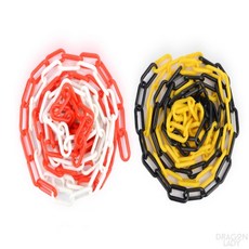 더해빙 안전사슬 구역차단 사슬체인 통제구역, 화이트 - 레드, 1개