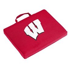 Logo Brands NCAA 인디애나 후지어스 성인 블리처 스타디움 쿠션 원 사이즈 멀티컬러 104287, 14" x 14" x 1", 위스콘신 배저스