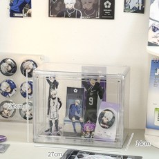 首飾保護收納盒 防塵防潮透明展示盒 手辦公仔收納架, 1個, 小號 谷人收納盒-【無隔板】超取限6