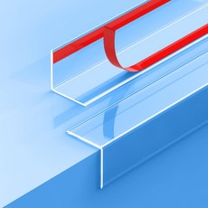 2PCS 투명 자동 접착 벽 모서리 보호대 및 도어 프레임 캐비닛 받침대 문 테이블 계단31.5인치 X 1.18인치용 가장자리, 31.5"x1.18", Beige, 2