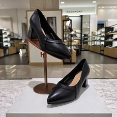 고세 데일리 절개라인 기본구두 통굽 펌프스 OZP6S016 블랙 6CM 3238685