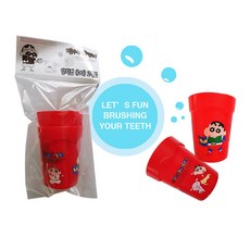 제이라인 짱구 치카치카 양치컵 2P, 레드 2P, 1개