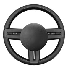 MEWANT 포드 머스탱 2005-2012용 핸드 스티치 자동차 스티어링 휠 커버 랩 포드 머스탱용 자동차 스티어링 휠 액세서리, 13:3D 스타일(PU 가죽 및 매트 탄소 섬유)