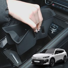 윙가디움 르노 필랑트 컵홀더 커버 논슬립 친환경 실리콘 몰딩 방수재질, 블랙