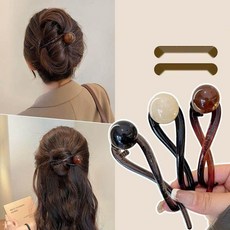 [숱부자 필수템] 대왕집게핀 진주 포인트핀 고급스러운 헤어클립, 1개입