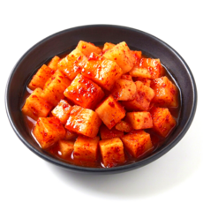[국산 100%] 미소가 아삭 깍두기, 2kg, 1개
