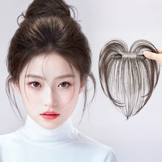 나나민 동안비결 여성 정수리커버 헤어피스 자연스러운 정수리 부분 가발, 1개, 라이트브라운