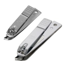 소형 대형 777 큐티클 손톱깎이 세트 CT-121ZC 1개 + CT-121ZLC 1개 내성 발톱 큐티클제거 깍이, 1세트, 실버