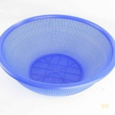 대목 원형 소쿠리 3호 블루 농산물바구니