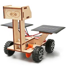 太陽能玩具月球火星車機器人DIY手工科學實驗玩具，學生科技小製作益智玩具, 1個, M208月球探測車